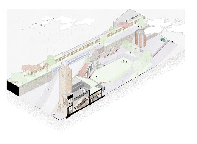 Isometric site section 