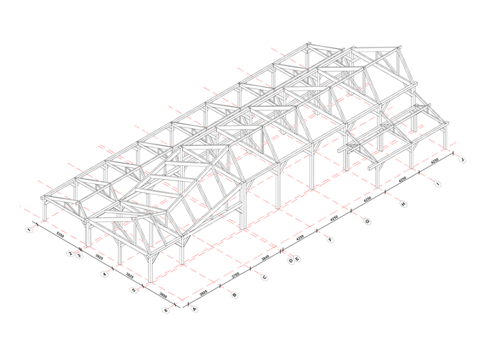 Structural Diagram - Glulam Frame 