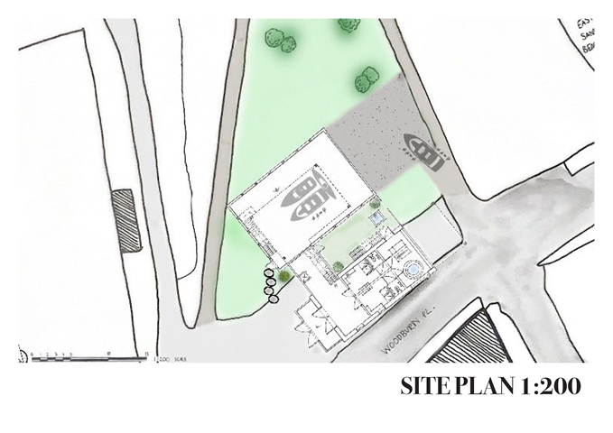 AB208: Site Plan with Ground Floor Plan 