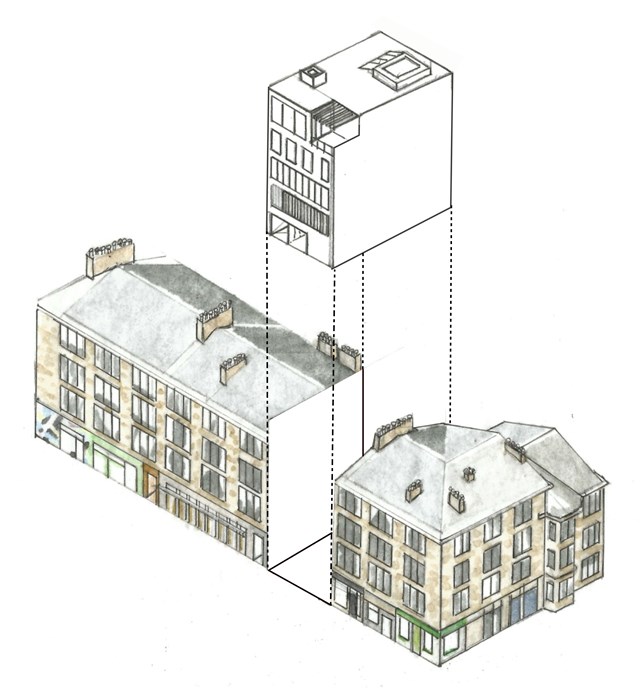 "To Engage" Block Axonometric