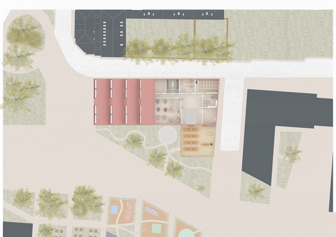 1.200 Illustrated Second Floor Plan