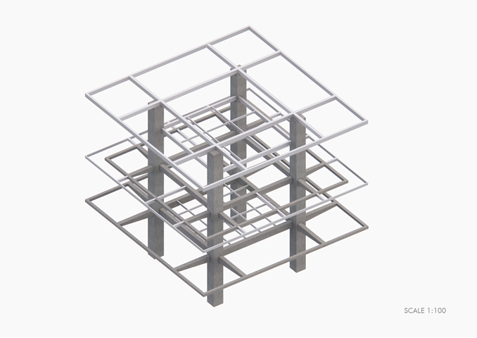 STRUCTURAL MODEL - MAIN SPACE