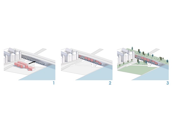 Diagram: how to position the Machine.