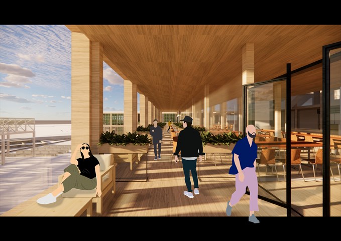 RENDERINGS: Kitchen/ Outdoor Seatings