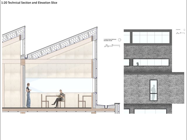 1:20 Technical Section and Elevation