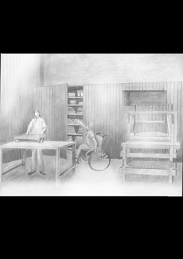 Table Loom And Storing Fabric